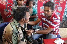 Medical Camp  in den Slums Ambedkar Adidravida